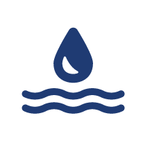Water icon, representing an onsite utility engineering assessment