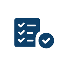 An icon symbolizing utility bill validation, featuring a checklist verifying line-item accuracy